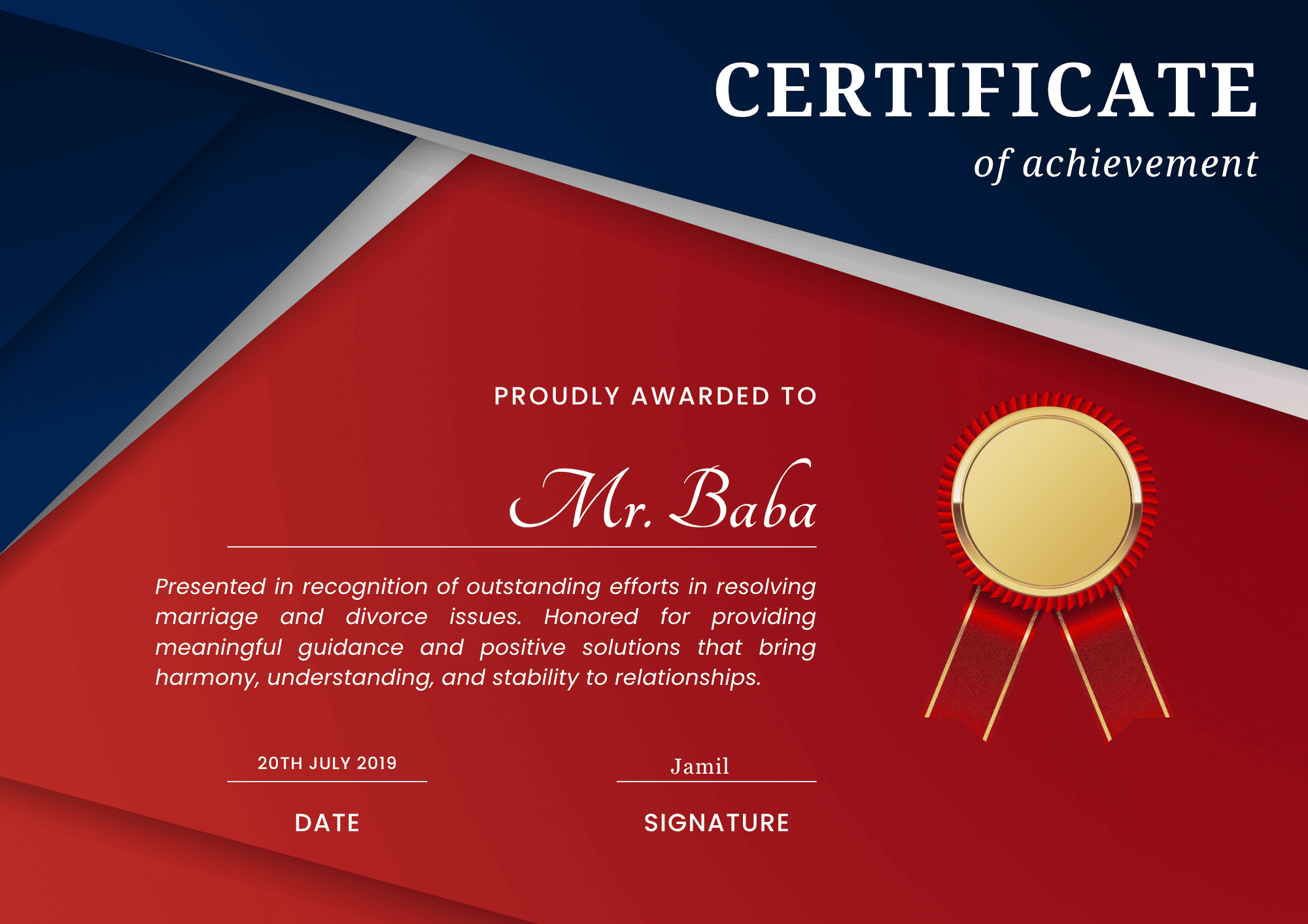 Spiritual Heals certificate 10