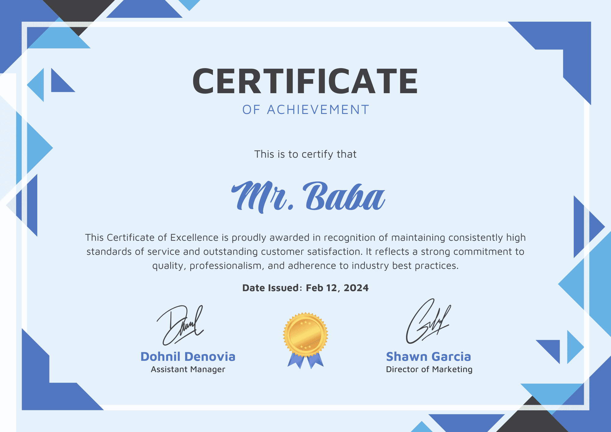 Spiritual Heals certificate 1